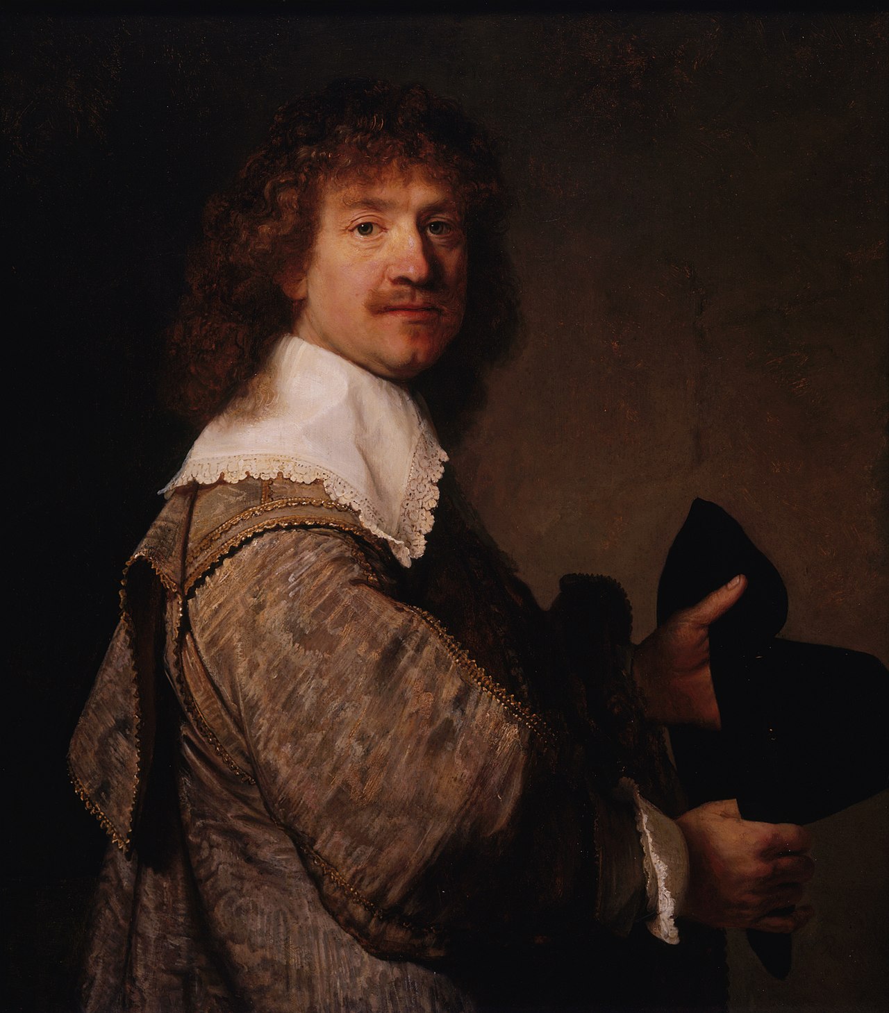 Portrait of a Man Holding a Hat