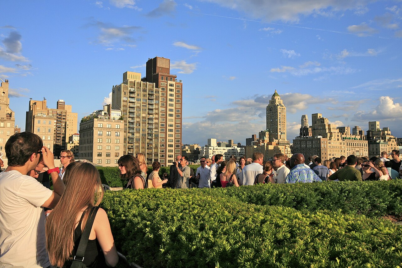 The roof garden