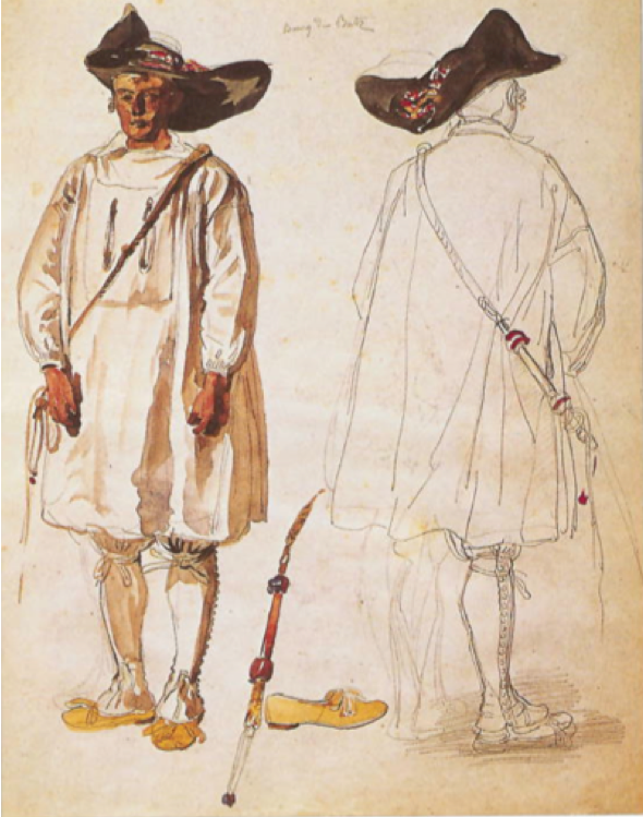 Salt Pan Worker in Road Costume