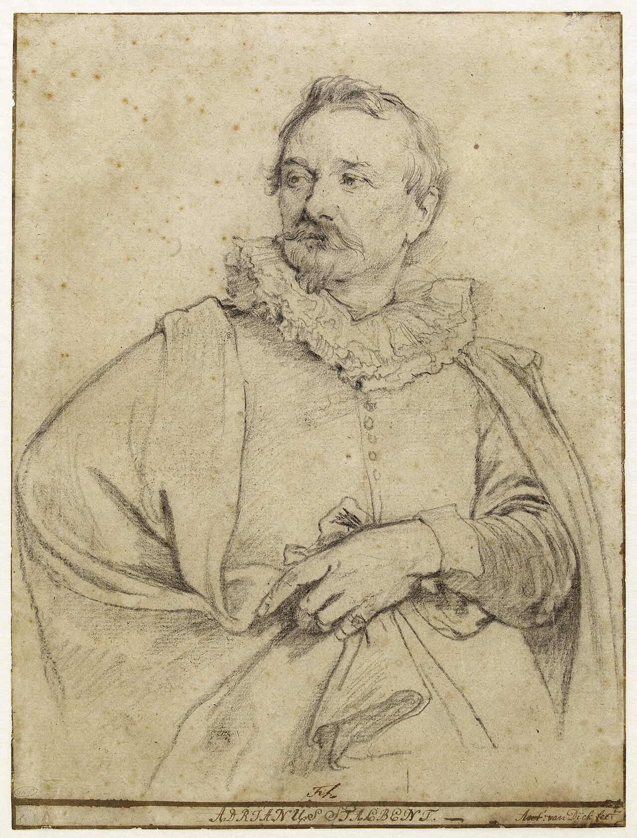 Portrait of Adrien van Stalbent, engraver (Lugt 29)