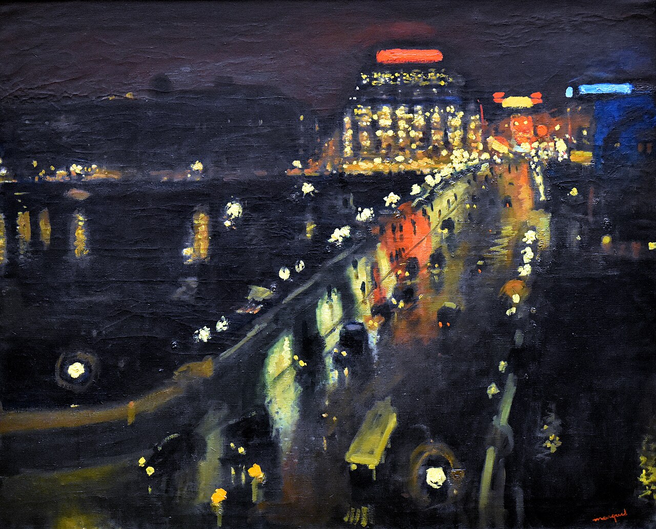 The Pont Neuf and the Samaritaine at night