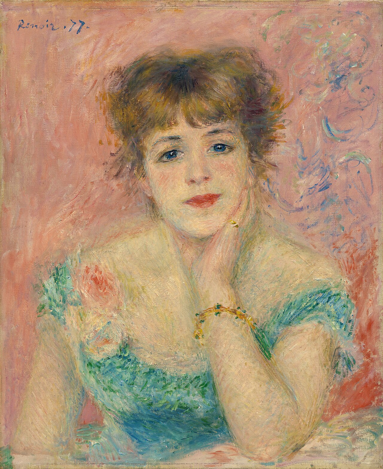 Portrait of the actress Jeanne Samary