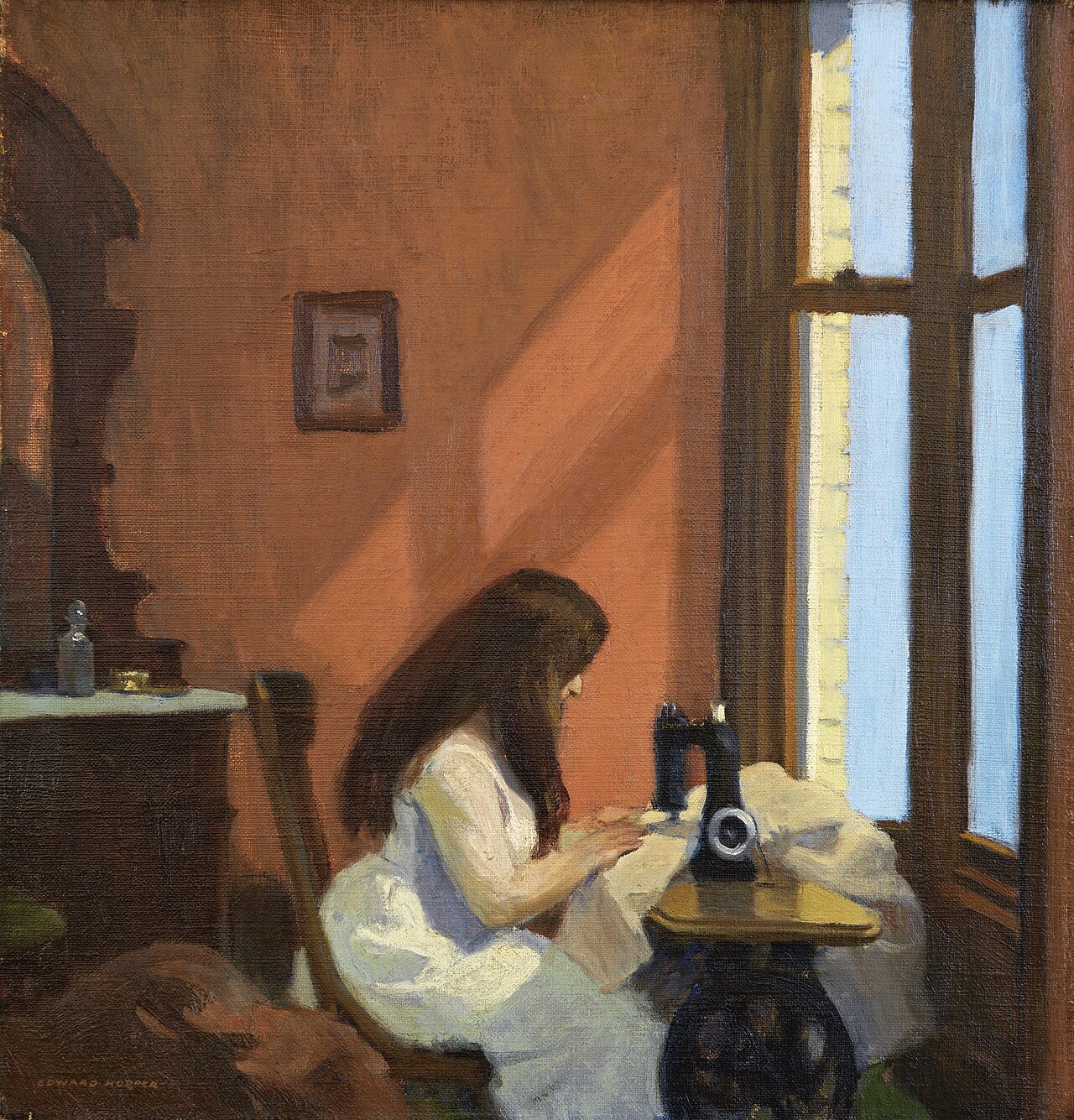 Girl at Sewing Machine
