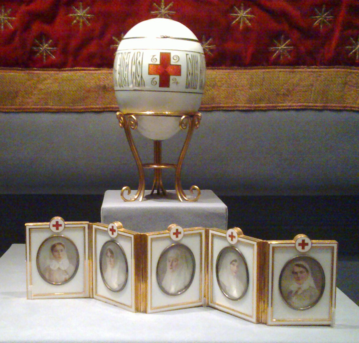 Red Cross with Imperial Portraits